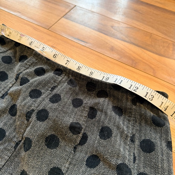 Flared Polka Dot Midi Skirt - Black - Picture 3 of 5